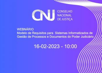 Webinário sobre o MoReq-Jus