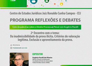Programa Reflexões e Debates: Ciclo de Palestras sobre o Direito Processual Penal com Eugênio Pacelli