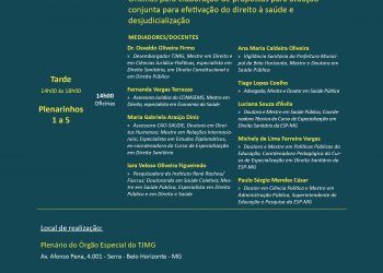 4º Seminário Itinerante das Turmas IX e X do Curso de Especialização em Direito Sanitário da Escola de Saúde Pública do Estado de Minas Gerais