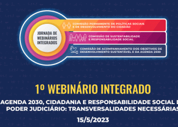 1º Webinário Integrado Agenda 2030, Cidadania e Responsabilidade Social do Poder Judiciário: Transversalidades Necessárias”,
